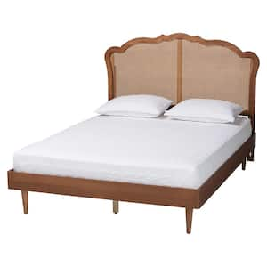 Camden Brown Wood Frame Queen Platform Bed