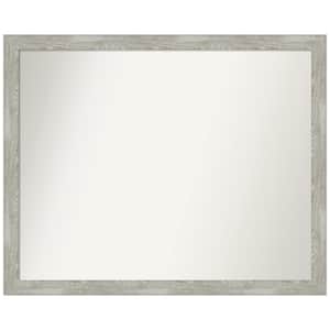 Dove Greywash Narrow Custom Non-Beveled 41.5 in. W x 33.5 in. H Recylced Polystyrene Framed Bathroom Vanity Wall Mirror