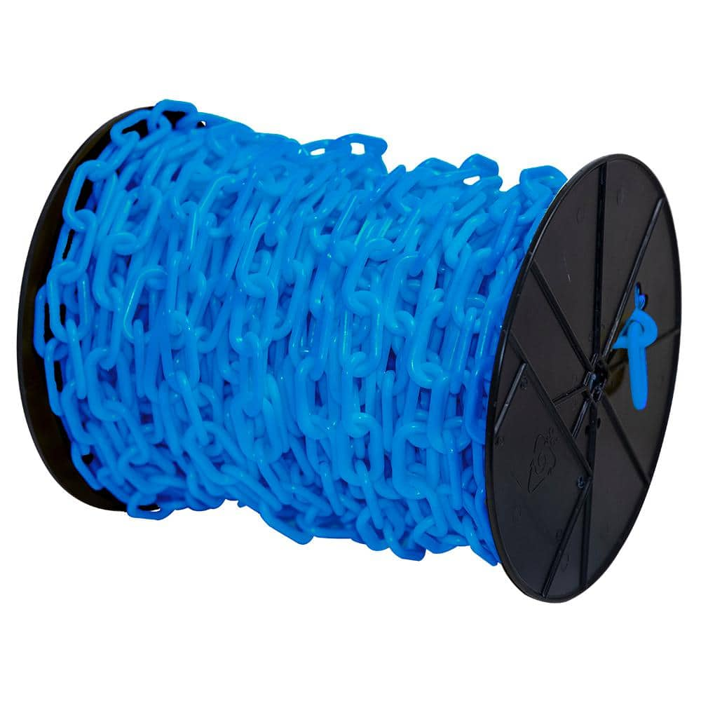 2 Diameter Heavy Duty Plastic Barrier Chain 100' - On a Reel