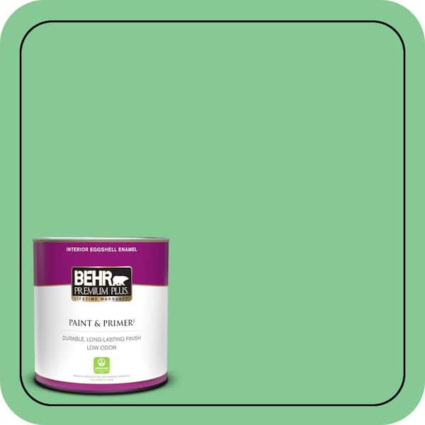 BEHR PREMIUM PLUS 1 qt. #P400-4 Good Luck Eggshell Enamel Low Odor Interior Paint & Primer