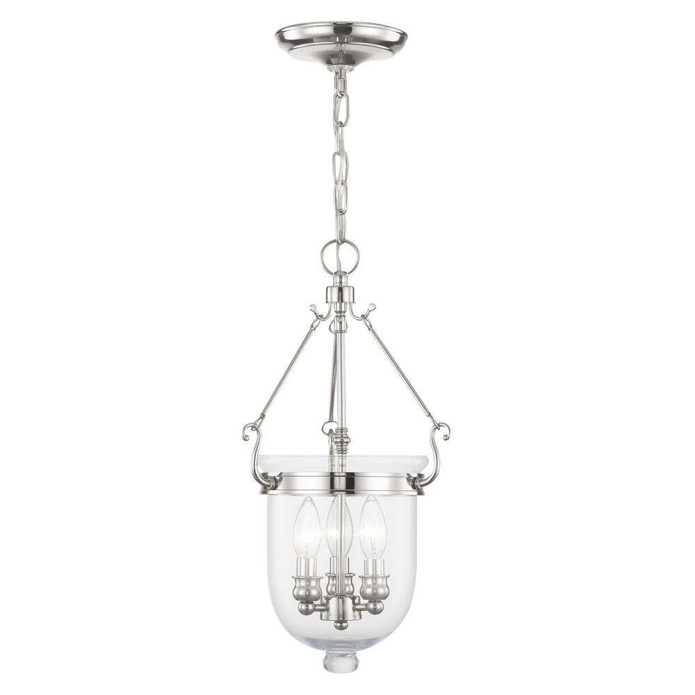 Worley 10 in. 3-Light Polished Nickel Pendant price history on PriceWatchPro