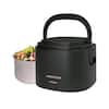 Nostalgia Black 20 oz Portable Heated Lunch Box NLB25BB