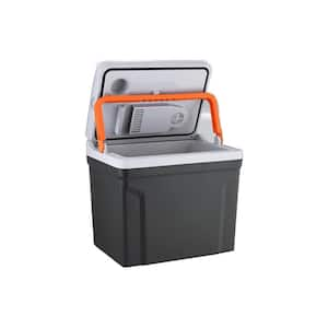 27 qt. Electric Cooler and Warmer for Travel Camping with New removable lid design Grey