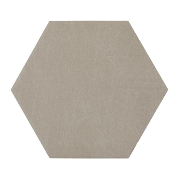 Marazzi Moroccan Concrete Taupe 8 in. x 9 in. Glazed Porcelain Hexagon Floor and Wall Tile Sample