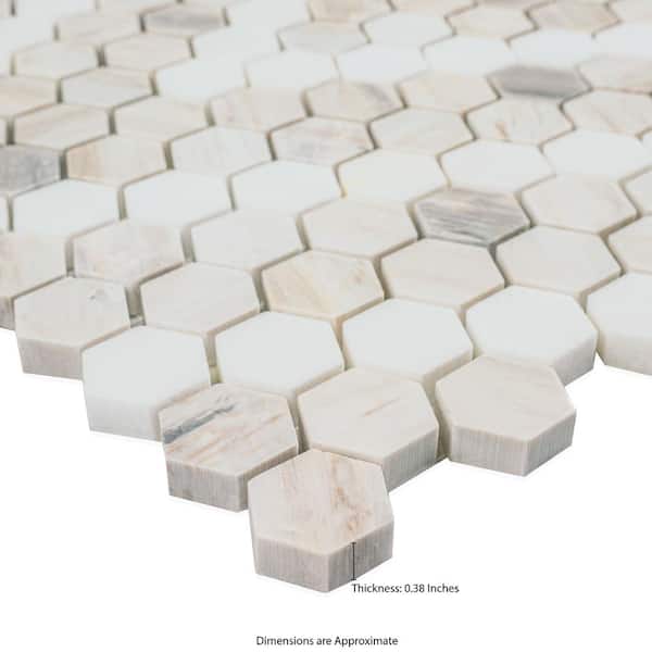 Mosa♡ MSI Angora Sazi 11 in. x 14 in. x 0.38 in. Polished Marble