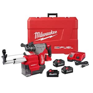 M18 FUEL 18-Volt Lithium-Ion Brushless 1-1/8 in. Cordless SDS-Plus Rotary Hammer/Dust Extractor Kit w/6.0 Ah Battery