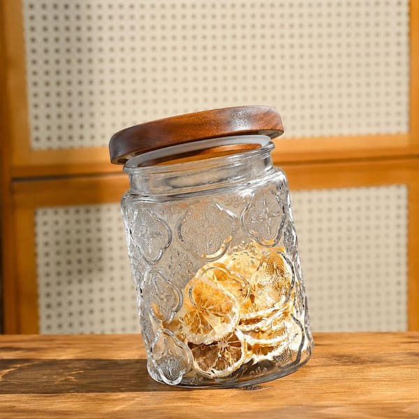 3-Piece Glass Storage Jar Set with Airtight Lids for Pantry Organization and Kitchen Counter Storage