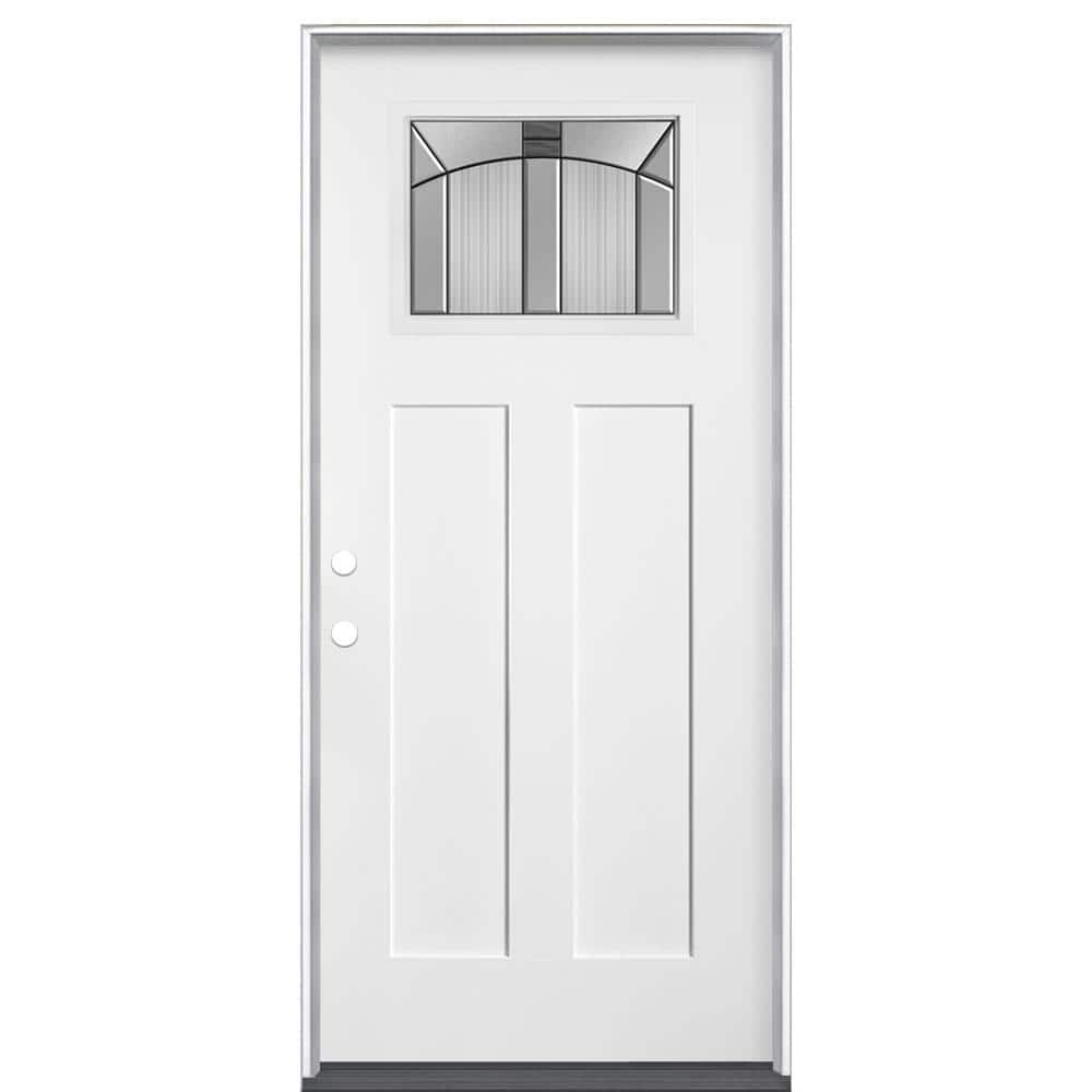 Masonite 36 in. x 80 in. Golden Gate Craftsman Right-Hand Inswing 
