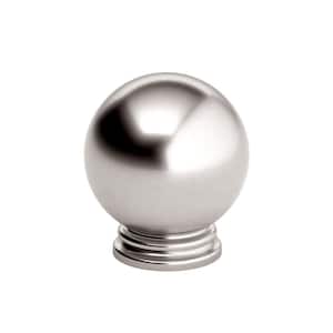 Firenze Collection 1-3/16 in. (30 mm) Brushed Nickel Traditional Metal Cabinet Knob