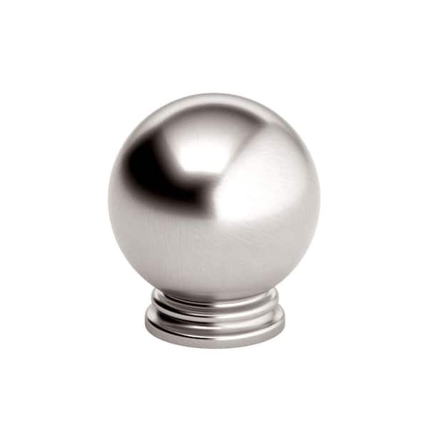 Richelieu Hardware Firenze Collection 1-3/16 in. (30 mm) Brushed Nickel Traditional Metal Cabinet Knob