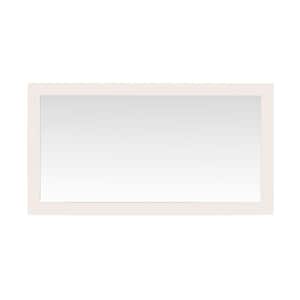 Sonoma 60 in. W x 32 in. H Rectangular Framed Wall Mount Bathroom Vanity Mirror in Off White