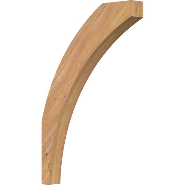 Ekena Millwork 3 1/2"W x 24"D x 36"H Thorton Smooth Knee Brace, Western Red Cedar