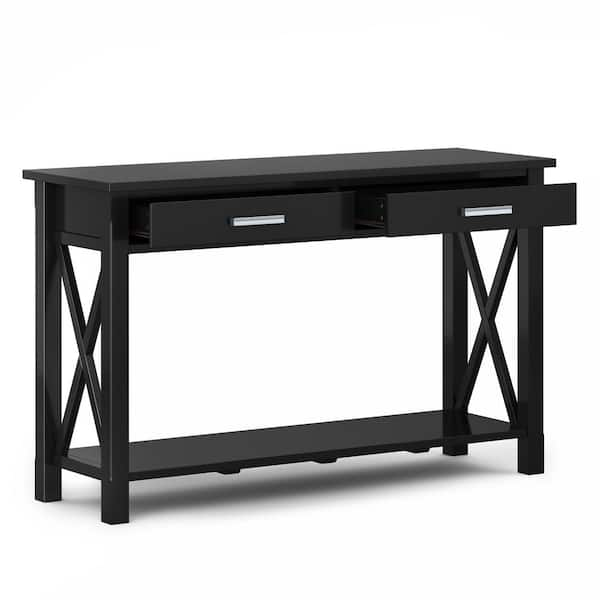 black contemporary sofa table