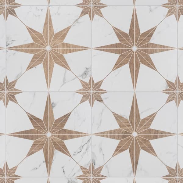 Llama Stella Loire Noce 10 in. x 10 in. Porcelain Floor and Wall Tile (8.61 sq. ft./Case)
