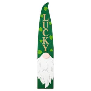 42 in. H St. Patrick's Wooden Gonme Porch Décor