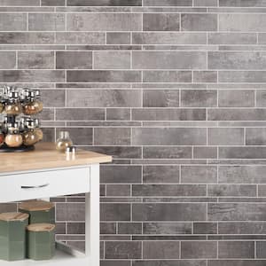 Luxe Core Railroad Dark Gray 11.81 in. x 11.81 in. SPC Peel and Stick Tile (0.96 Sq. Ft. / Sheet)