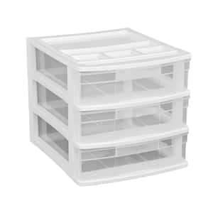Life Story 3 Drawer Stackable Shelf Organizer Plastic Storage