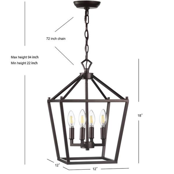 oil rubbed bronze lantern pendant