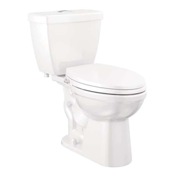 Delta Foundations Bidet Seat 2-piece 1.1 GPF/1.6 GPF Dual Flush Elongated Toilet in White