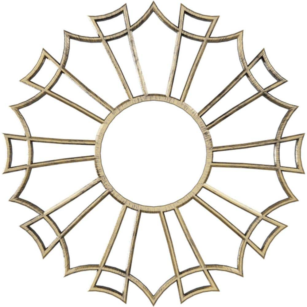 Ekena Millwork 3/4 in. x 24 in. x 24 in. Augustus Architectural Grade PVC Peirced Ceiling Medallion