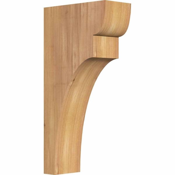 Ekena Millwork 3-1/2 in. x 8 in. x 16 in. Western Red Cedar Yorktown Smooth Corbel