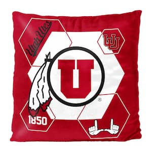 NCAA Utah Connector Velvet Reverse Pillow