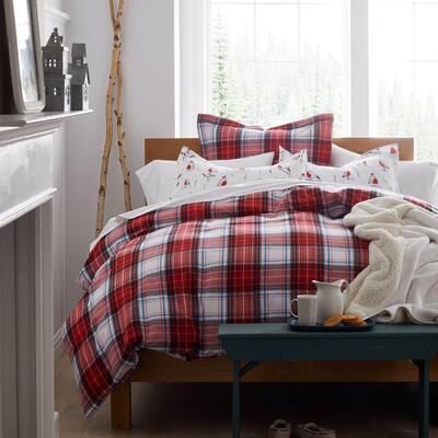 red flannel pillowcases