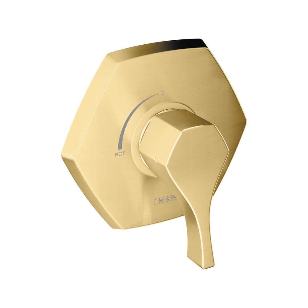 Locarno Transitional 1-Handle Wall-Mounted Shower Valve Trim in Brushed Gold