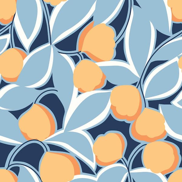 NuWallpaper Talia Light Blue Peel and Stick Wallpaper