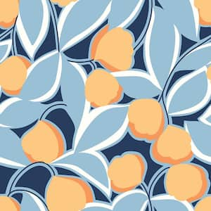 Talia Light Blue Peel and Stick Wallpaper Sample