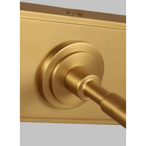 Generation Lighting - Kenyon 18 in. W x 2.5 in. H Burnished Brass Picture Light