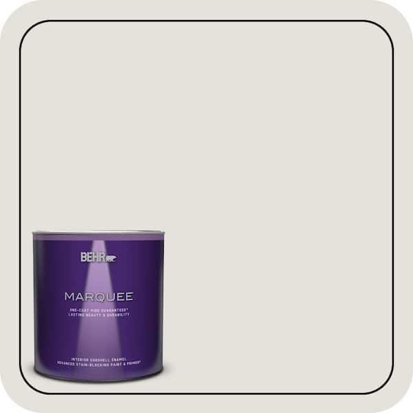 BEHR MARQUEE 1 qt. #PPU18-08 Painters White Eggshell Enamel Interior Paint & Primer