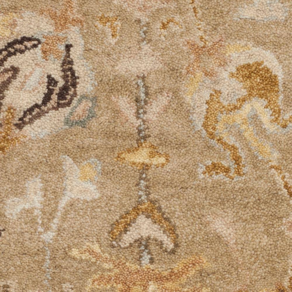 Heirloom Taupe & Beige Wool 3' x 5' Hand-Tufted Area Rug