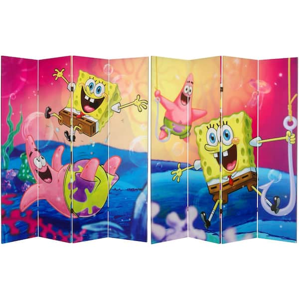 Oriental Furniture 6 ft. Printed 4-Panel Room Divider