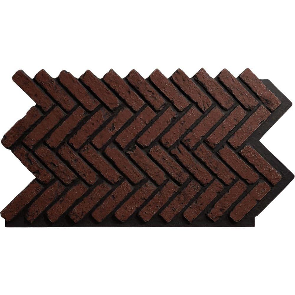 "EverStone Herringbone Faux Brick Panel, 46 1/2""W x 25 1/4""H x 1""D, Heath Color" price history on PriceWatchPro