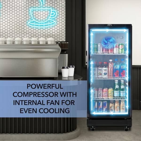 Whynter 23.1 in. 6 cu. ft. PROTECH Commercial Beverage Merchandiser Refrigerator with Lock in Black CDM-600BW