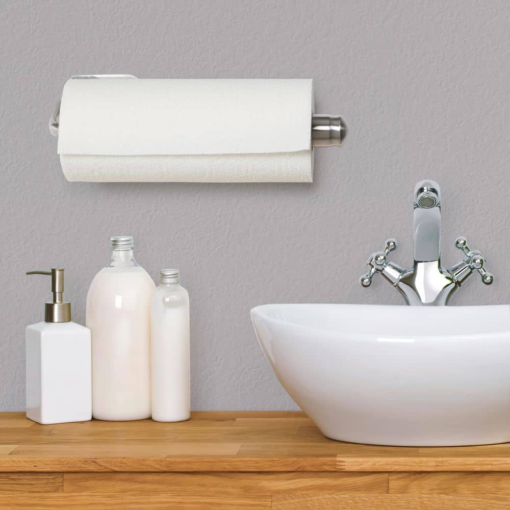 14 in. Wall Mount Stainless Steel Paper Towel Holder for Kitchen Home, Patented Design for One-Handed Use, Silver price history on PriceWatchPro
