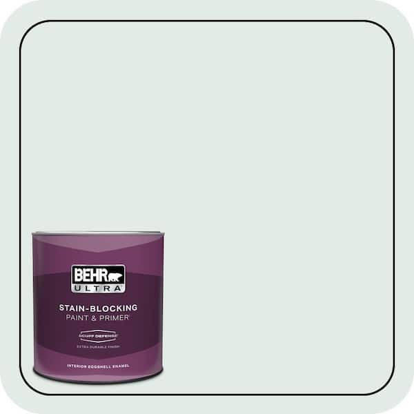 BEHR ULTRA 1 qt. #ICC-37 Beach Glass Extra Durable Eggshell Enamel Interior Paint & Primer