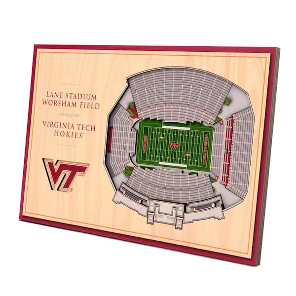 NCAA Virginia Tech Hokies 3D StadiumViews Desktop Display - Lane Stadium Worsham Field