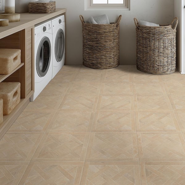 Parquet Alder 18 in. x 18 in. Matte Porcelain Wood Look Premium Floor and Wall Tile (11 sq. ft. /Case)