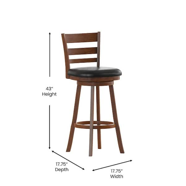 Black and oak online bar stools