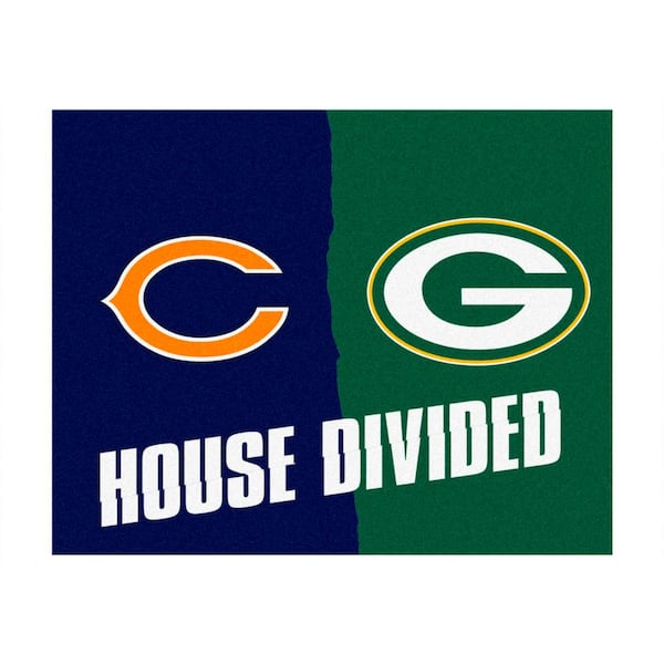 Cowboys - Bears House Divided Mat - 34 x 45