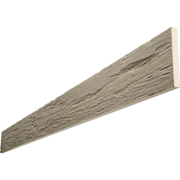 Endurathane 1 in. H x 12 in. W x 12 ft. L Hand Hewn Champagne Mist Faux Wood Beam Plank
