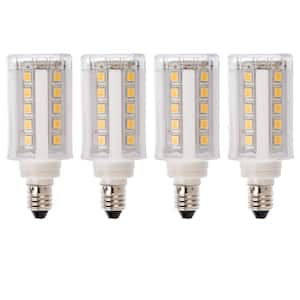 60-Watt Equivalent E11 Dimmable LED Light Bulbs Warm White (4-Pack)