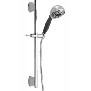5-Spray 4.1 in. Single Wall Bar Mount Handheld H2Okinetic Shower Head in Chrome