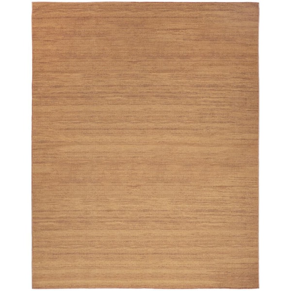 6 ft. x 9 ft. Copper Abstract Washable Area Rug