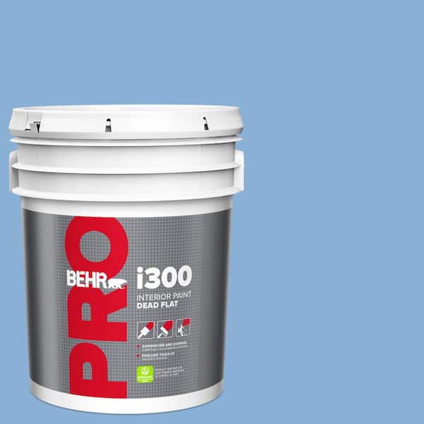 5 gal. #PPU15-12 Bluebird Dead Flat Interior Paint