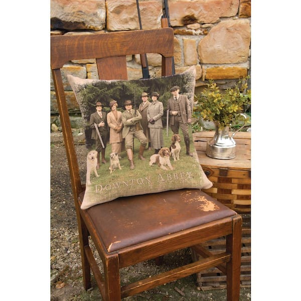 Heritage Lace Downton Cast Natural Hunting Party Hunting Decorative Pillow