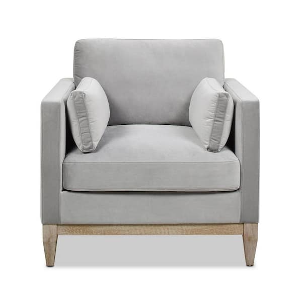 Jennifer Taylor Home Knox 36 Modern Farmhouse Arm Chair Opal Grey