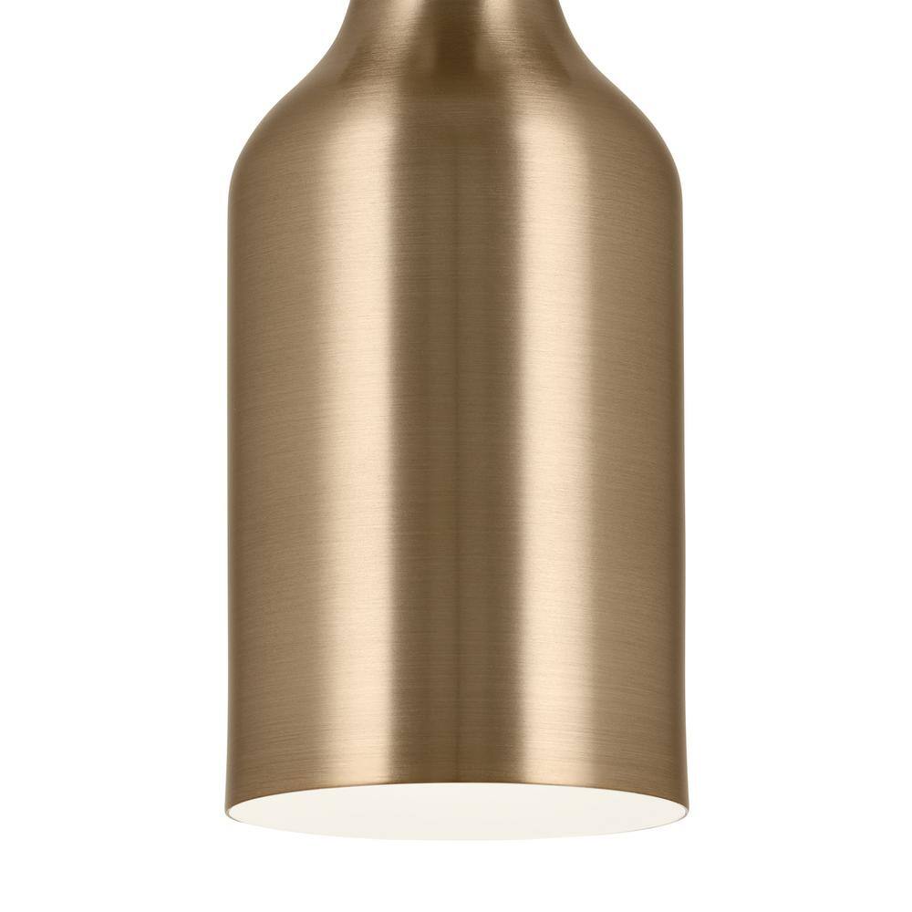 Sisu Champagne Bronze 9'' Modern Semi-Flush Ceiling Light